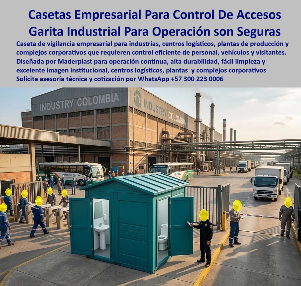 Caseta Vigilancia Empresarial, Garita Portería Zona Industrial Maderplast - Caseta Vigilancia Empresarial Garita Portería Zona Industrial: Garita Industrial Moderna para Centros de Distribución Esta caseta de vigilancia empresarial con baño integrado fabricada por Maderplast se ubica en acceso vehicular de zona industrial y centro de distribución. Su diseño profesional, con puertas amplias, ventanas de visibilidad y estructura modular, Maderplast facilita el control de personal, vehículos y visitantes mientras ofrece confort al personal de seguridad. La imagen muestra su operación eficiente en un entorno logístico de alto tráfico. Maderplast resuelve los dolores típicos en porterías industriales: corrosión, mantenimiento constante, falta de higiene y diseño poco profesional. Estas casetas vigilancia empresarial, garitas portería zona industrial y casetas profesionales para control vehicular entregan alta durabilidad exterior, resistencia a impactos y más de 20 años de vida útil con mínimo mantenimiento. Su material técnico garantiza control de acceso empresarial confiable y portería modular vial eficiente. Gerentes de plantas industriales, directores de centros de distribución y contratistas logísticos buscan: “Caseta vigilancia empresarial garita portería zona industrial”, “Garita industrial moderna para centros de distribución”, “Caseta profesional para control vehicular”, “Control de acceso empresarial portería modular vial”. Maderplast es la solución completa: instalación rápida, confort y seguridad operativa. Un Gerente de Operaciones Logísticas (2025) testimonia: “Las garitas anteriores se oxidan y generaban costos permanentes. Con Maderplast obtuvimos durabilidad real, baño integrado y excelente imagen institucional. Han mejorado el control y la eficiencia de nuestro centro de distribución”. Estas casetas no solo cumplen función de seguridad, sino que proyectan profesionalismo y reducen costos a largo plazo. Su diseño modular permite la personalización según necesidades específicas de cada zona industrial, manteniendo siempre la misma alta resistencia y bajo mantenimiento. Maderplast materializa casetas vigilancia empresarial con calidad superior, ofreciendo soluciones llave en mano, durabilidad y tranquilidad para complejos industriales y centros de distribución. Asesoría Especializada con un Especialista de Maderplast. Atención personalizada en este WhatsApp +57 300 22 300 06. garita industrial moderna, garita para centros de distribución, Caseta Profesional Para Control Vehicular, control de acceso empresarial, portería modular vial Caseta Vigilancia Empresarial Garita Portería Zona Industrial Maderplast garita industrial moderna garita para centros de distribución Caseta Profesional Para Control Vehicular control de acceso empresarial portería modular vial Caseta Vigilancia Empresarial Garita Portería Zona Industrial: Garita Industrial Moderna para Centros de Distribución Esta caseta de vigilancia empresarial con baño integrado fabricada por Maderplast se ubica en acceso vehicular de zona industrial y centro de distribución. Su diseño profesional, con puertas amplias, ventanas de visibilidad y estructura modular, Maderplast facilita el control de personal, vehículos y visitantes mientras ofrece confort al personal de seguridad. La imagen muestra su operación eficiente en un entorno logístico de alto tráfico. Maderplast resuelve los dolores típicos en porterías industriales: corrosión, mantenimiento constante, falta de higiene y diseño poco profesional. Estas casetas vigilancia empresarial, garitas portería zona industrial y casetas profesionales para control vehicular entregan alta durabilidad exterior, resistencia a impactos y más de 20 años de vida útil con mínimo mantenimiento. Su material técnico garantiza control de acceso empresarial confiable y portería modular vial eficiente. Gerentes de plantas industriales, directores de centros de distribución y contratistas logísticos buscan: “Caseta vigilancia empresarial garita portería zona industrial”, “Garita industrial moderna para centros de distribución”, “Caseta profesional para control vehicular”, “Control de acceso empresarial portería modular vial”. Maderplast es la solución completa: instalación rápida, confort y seguridad operativa. Un Gerente de Operaciones Logísticas (2025) testimonia: “Las garitas anteriores se oxidan y generaban costos permanentes. Con Maderplast obtuvimos durabilidad real, baño integrado y excelente imagen institucional. Han mejorado el control y la eficiencia de nuestro centro de distribución”. Estas casetas no solo cumplen función de seguridad, sino que proyectan profesionalismo y reducen costos a largo plazo. Su diseño modular permite la personalización según necesidades específicas de cada zona industrial, manteniendo siempre la misma alta resistencia y bajo mantenimiento. Maderplast materializa casetas vigilancia empresarial con calidad superior, ofreciendo soluciones llave en mano, durabilidad y tranquilidad para complejos industriales y centros de distribución. Asesoría Especializada con un Especialista de Maderplast. Atención personalizada en este WhatsApp +57 300 22 300 06.